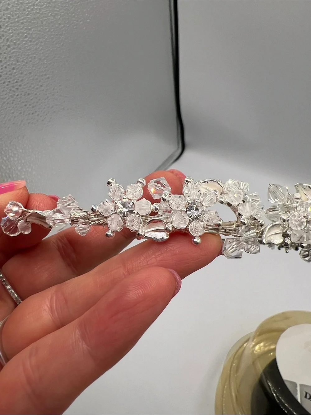 David's Bridal Silver Crystal Accent Tiara